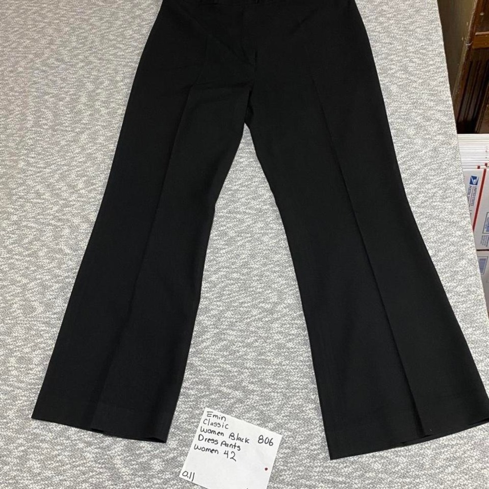 Emin Classic black dress pants women Size 42. SKU806